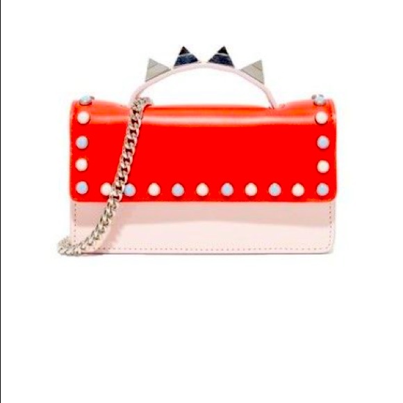 Salar Handbags - Mini Salar Zoe Ring Bag Poppy/Pink